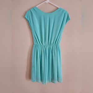 Xhilaration Teal Chiffon Dress